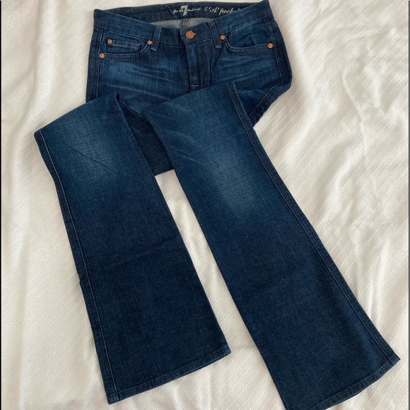 Women’s 7 For All Mankind wide leg jeans - Picture 2 of 6